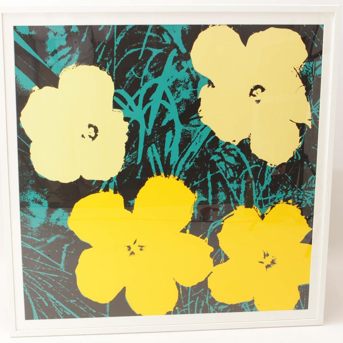 アンディーウォーホール、フラワー、大判、リトグラフ、限定版、 ANDY WARHOL ＊花＊リトグラフ＊限定 #xx/2400 CMOA サイン入り