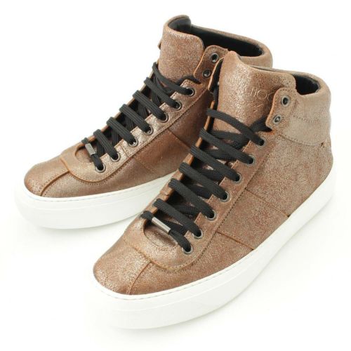 ジミーチュウ(Jimmy Choo) レザー ハイカット シューズ ブラウン 41