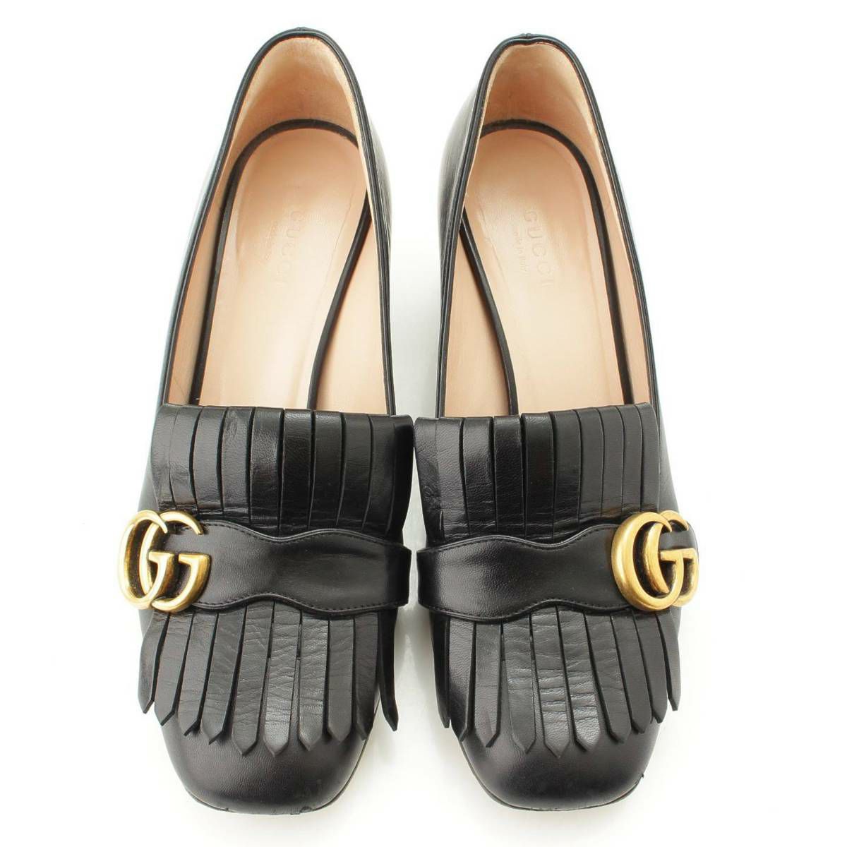 グッチ(Gucci) 2020SS マーモント レザー ミッドヒール パンプス グッチ(Gucci) 2020SS マーモント レザー ミッドヒール パンプス