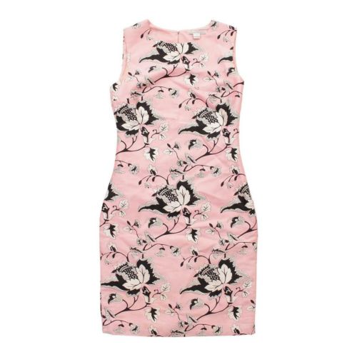 ダイアンフォンファステンバーグ(DIANE von FURSTENBERG) 花柄 ワンピース ピンク ブラック 0