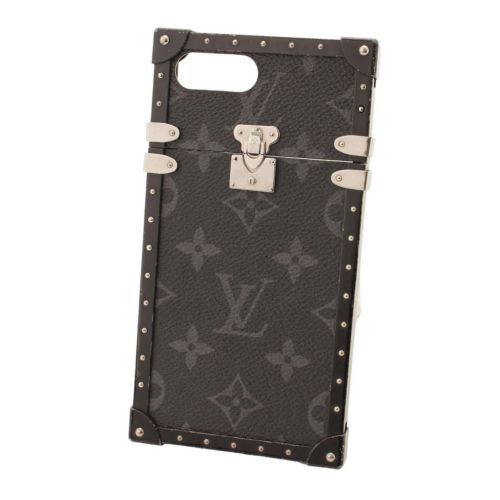 ルイヴィトン(Louis Vuitton) モノグラムエクリプス iPhone7+用 トランク スマホケース M64404 ブラック