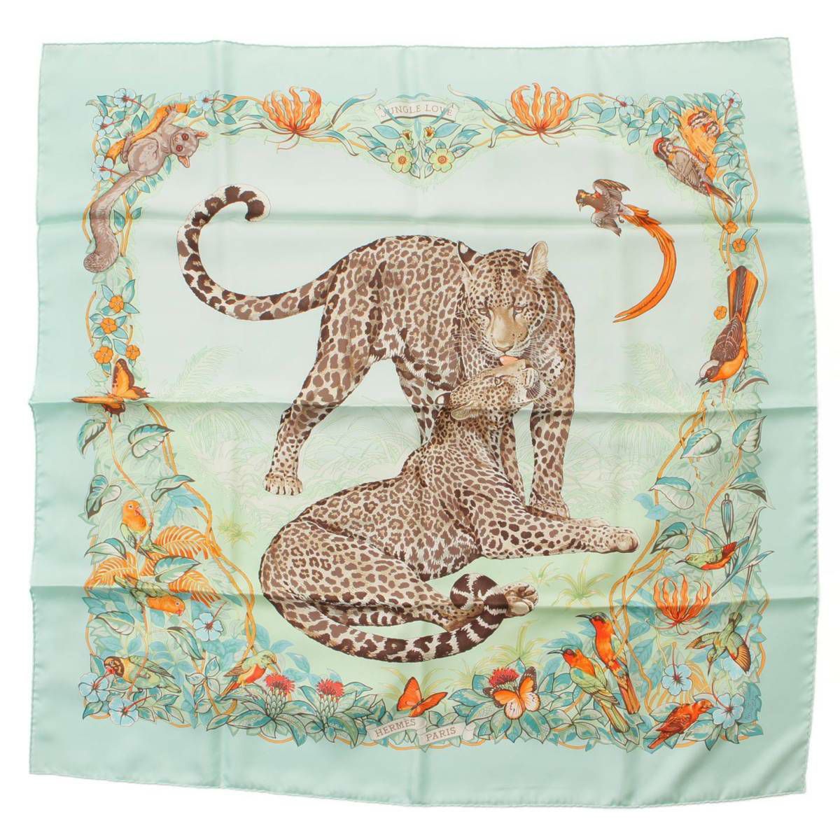 エルメス(Hermes) カレ90 シルクスカーフ JUNGLE LOVE