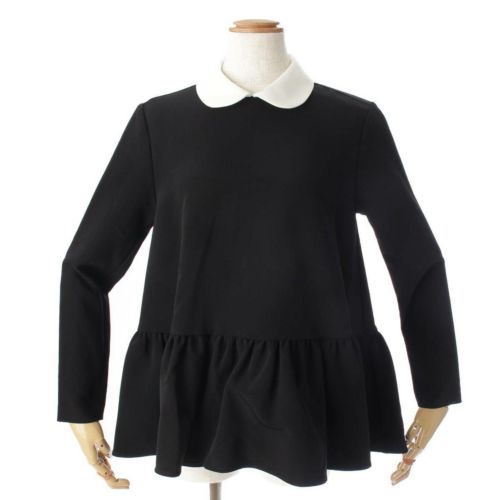 yori ヨリ ラウンドカラードレスブラウス 34 ブラック ラウンドカラードレスブラウス | all item| yori