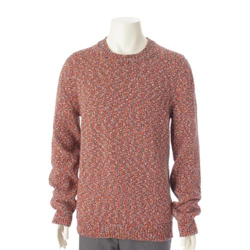 ディオール DIOR メンズ 16年 長袖 クルーネック ニット セーター 663M691AT952 レッド M