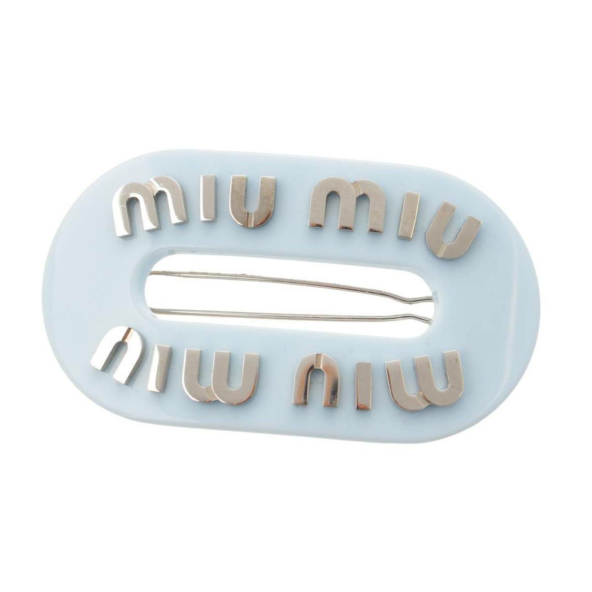 ミュウミュウ Miu Miu リジットプレックス ロゴ ヘアクリップ