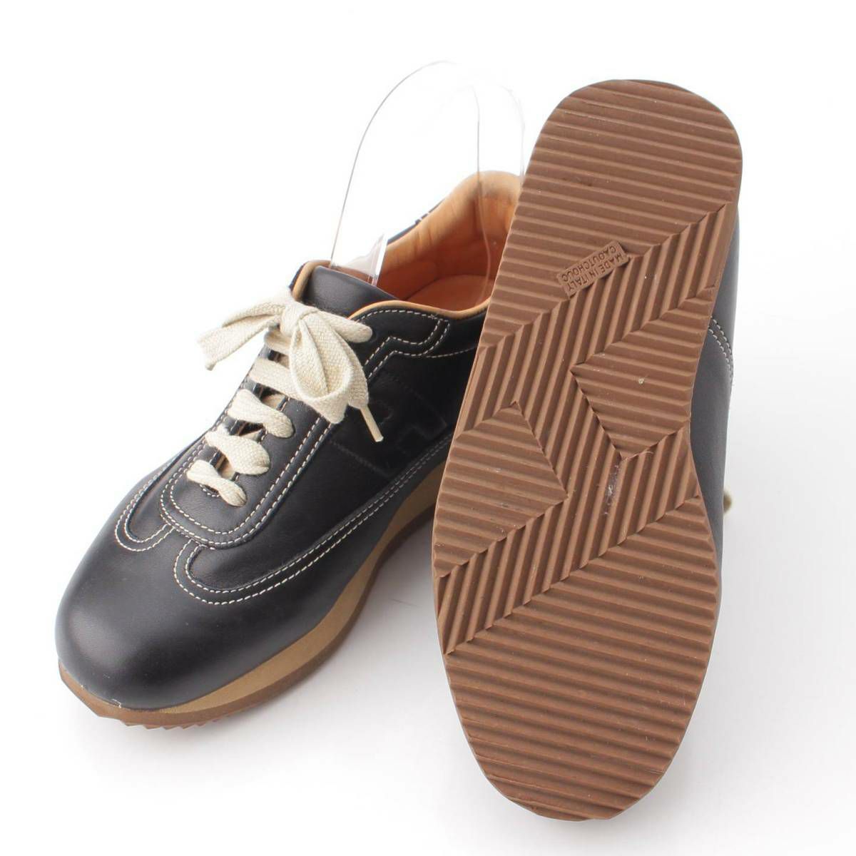 エルメス クイック レザー スニーカー ブラック 35 | 中古通販 retro.jp