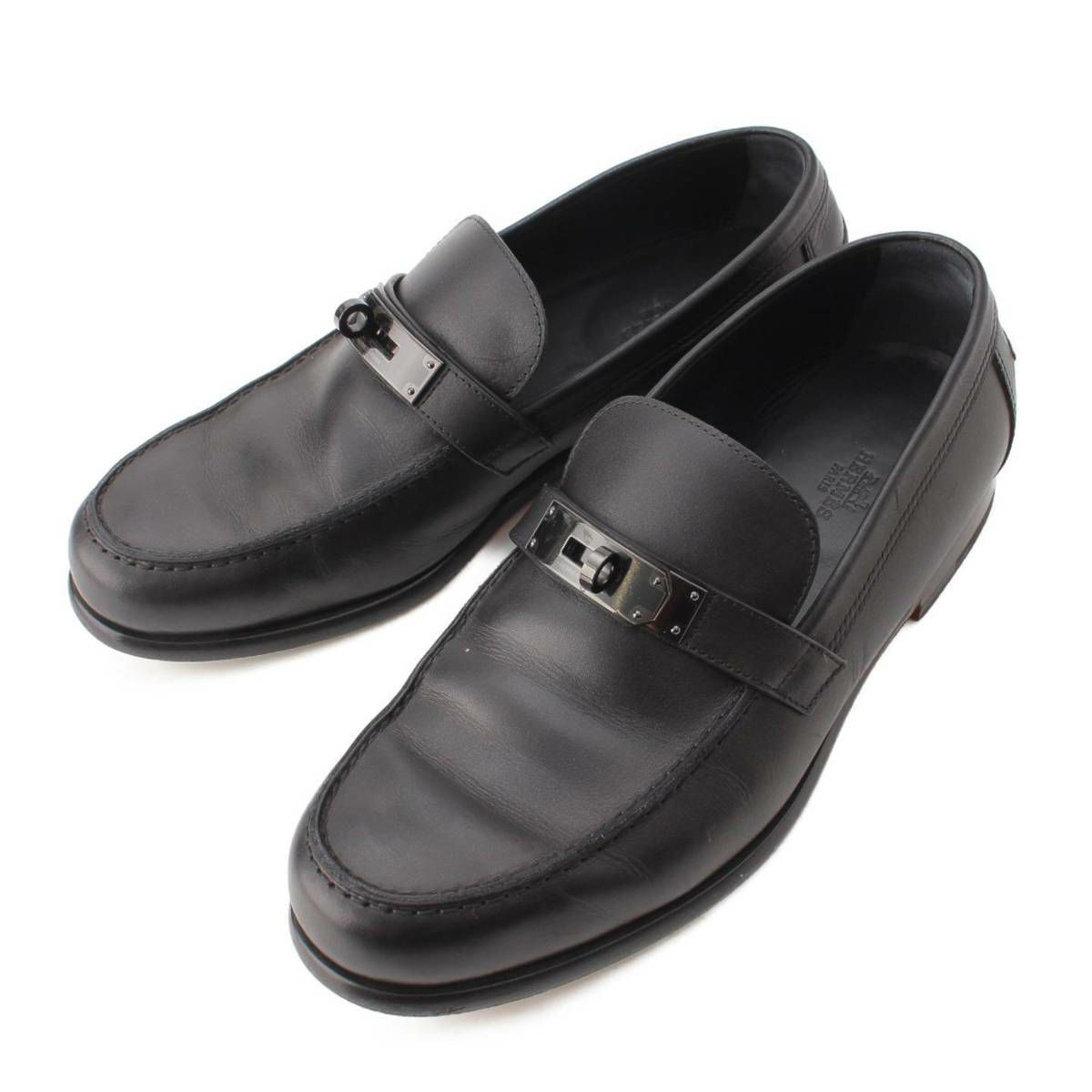 エルメス Hermes メンズ デスタン ケリー金具 レザー モカシン