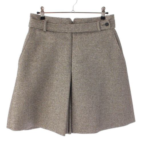 クリスチャンディオール Christian Dior 19AW ラメ ショートパンツ キュロット 941P33A9042 シルバー 38
