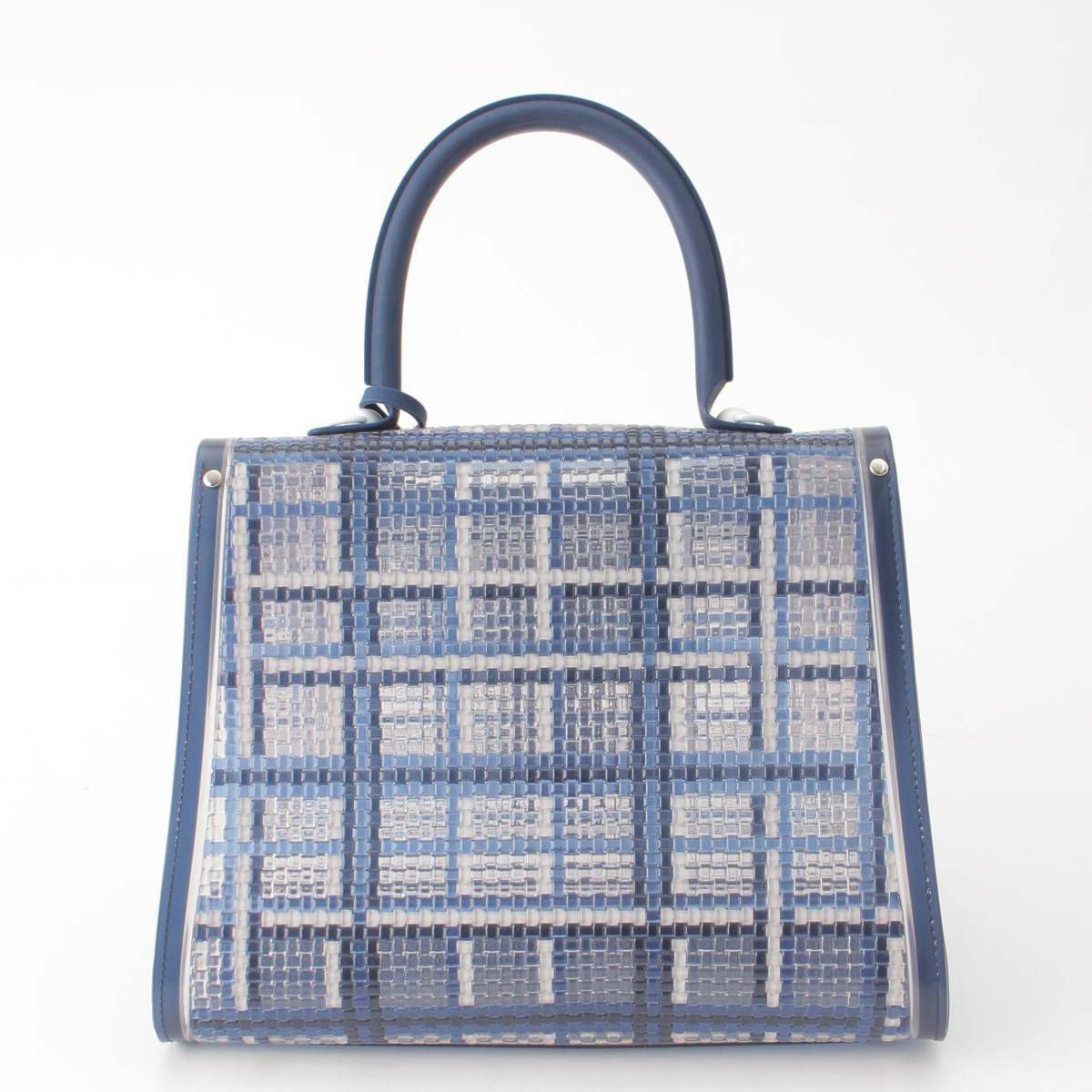 Delvau デルヴォー ドリーマー ブリヨンMM PVC ブルー 2way DELVAUX デルヴォー ブリヨンMM ドリーマー PVCxラバー 2Way
