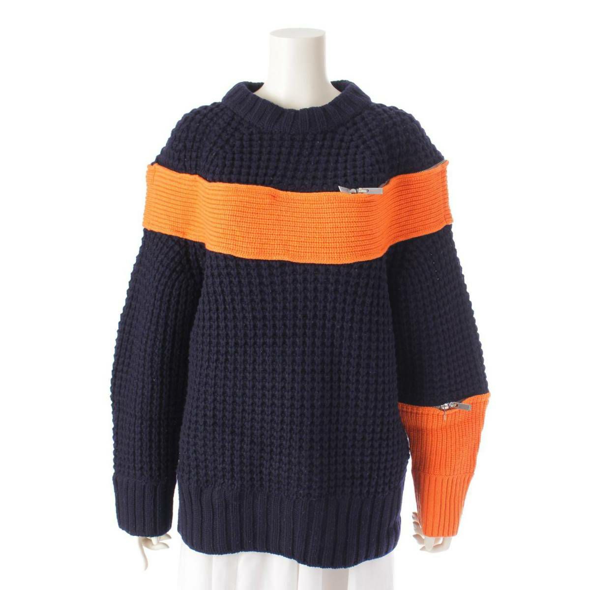 サカイ sacai 19AW ジップアタッチメント ニット セーター 19-04591 