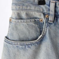 バレンシアガ 23年 アウトライン ロゴ バギー デニムパンツ