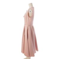 【美品】René ルネ　パール ノースリーブワンピース　ベージュ 美品】René ルネ パール ノースリーブワンピース ベージュ Rene