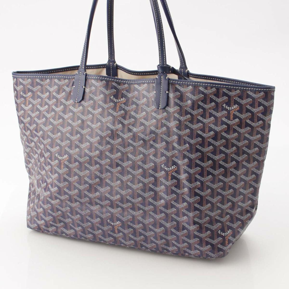 ゴヤール GOYARD サンルイPM ポーチ付き PVC×レザー トート