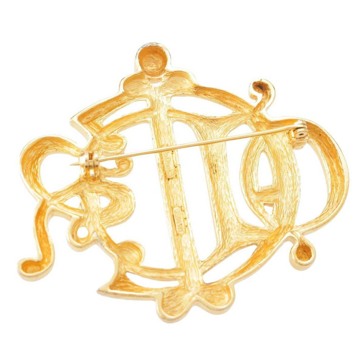 ディオール DIOR ヴィンテージ エンブレム ロゴ ピンブローチ バッジ