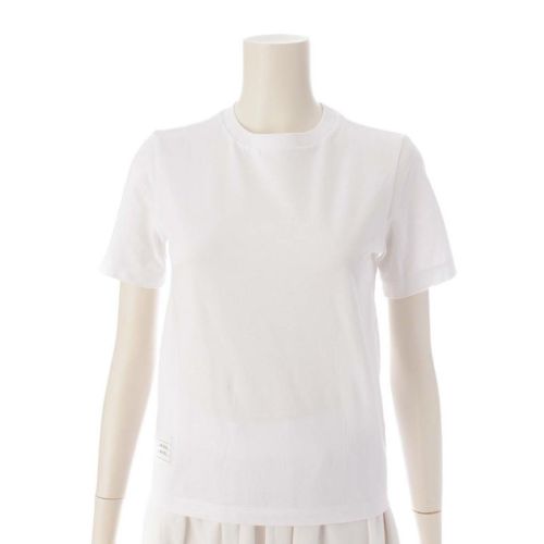 トムブラウン Thom Browne トリコロール コットン Tシャツ トップス FJS020A ホワイト 38
