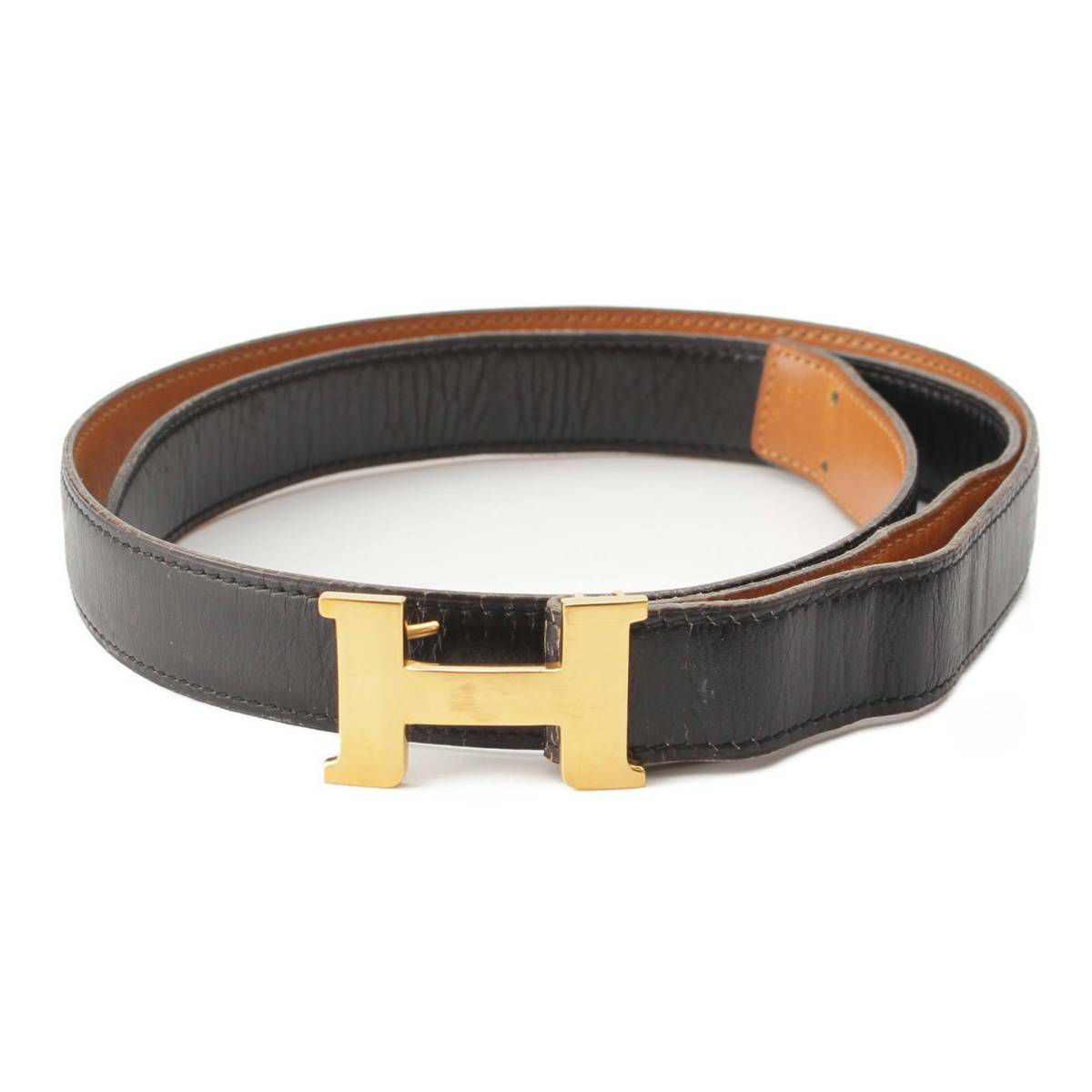 エルメス Hermes 〇I刻 コンスタンス リバーシブル レザー ベルト