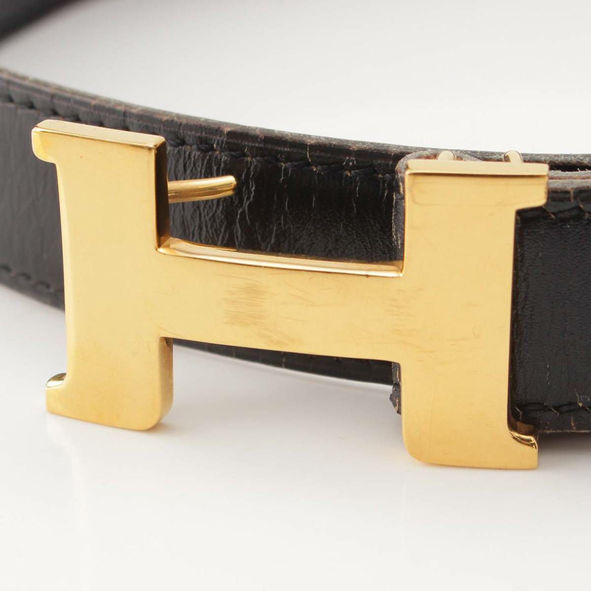 エルメス Hermes 〇I刻 コンスタンス リバーシブル レザー ベルト