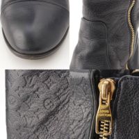 ルイヴィトン モノグラム アンプラント サイドジップ レザー ロング