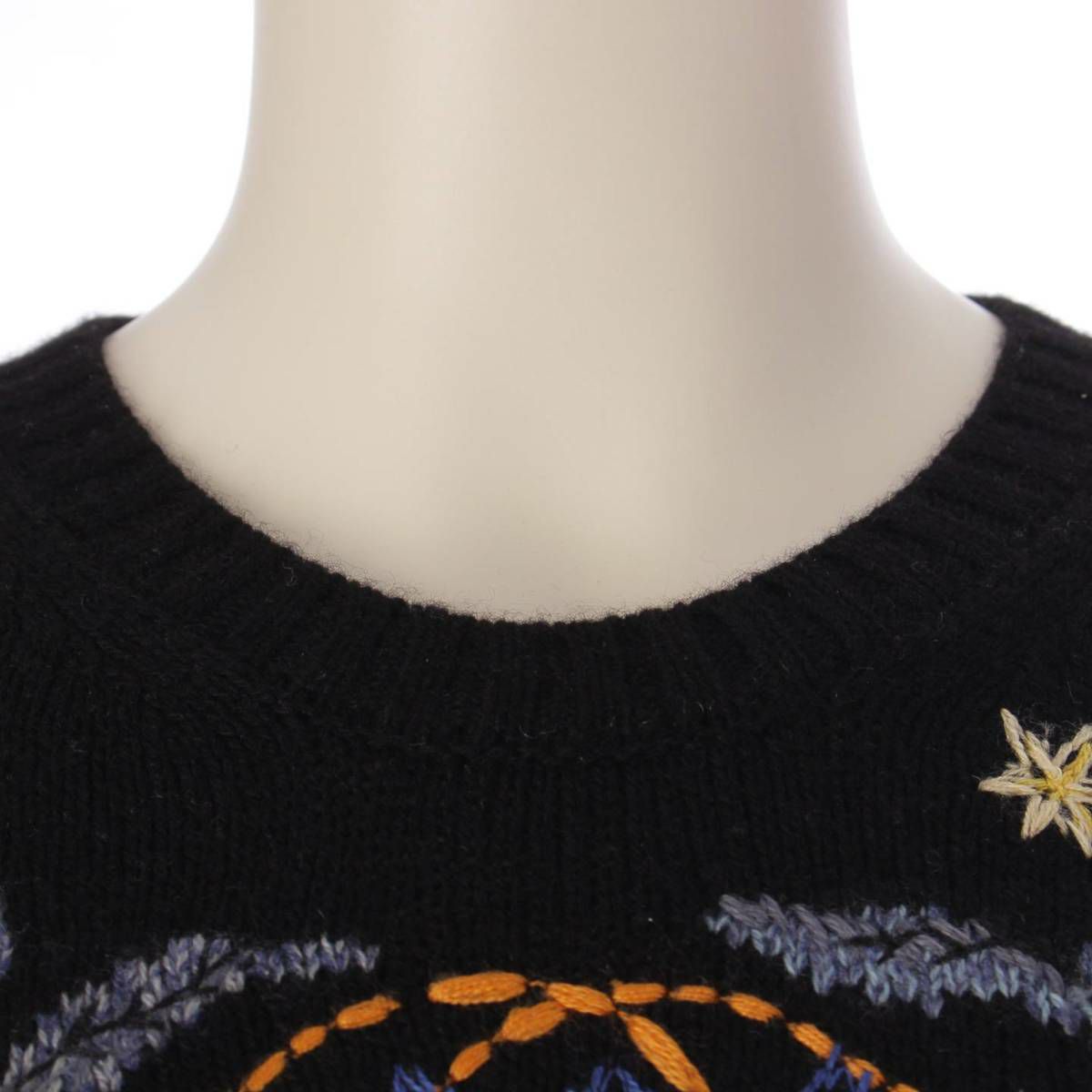 Christian Dior 刺繍入り長袖ニット ディオール DIOR カシミヤ 刺繍 長袖 ニット セーター トップス