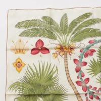 エルメス Hermes カレ90 シルク スカーフ INDEX PALMARUM ヤシの目録