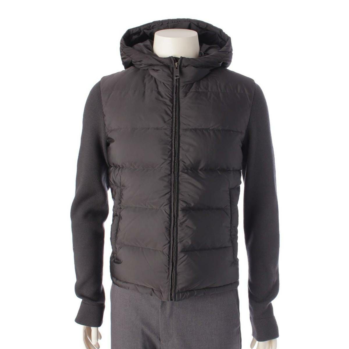 PRADA］テーラードニットジャケット 44 黒 （プラダ(PRADA)プラダ Re 