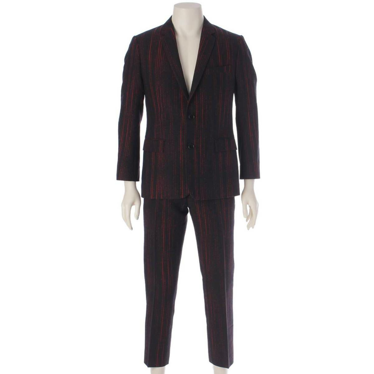 Dior*ディオール　ヴィンテージ スーツセットアップ　ストライプ テーラード DIOR HOMME - Dior Homme スーツ セットアップ ブラック