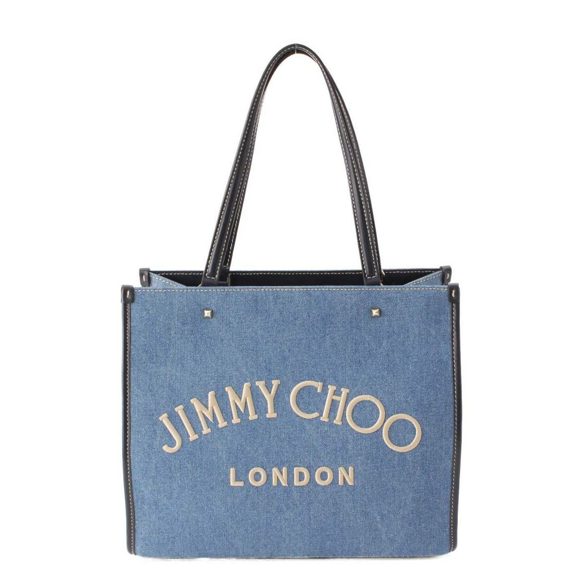 ジミーチュウ Jimmy Choo ヴァレンヌ ロゴ 刺繍 スタッズ トートバッグ 