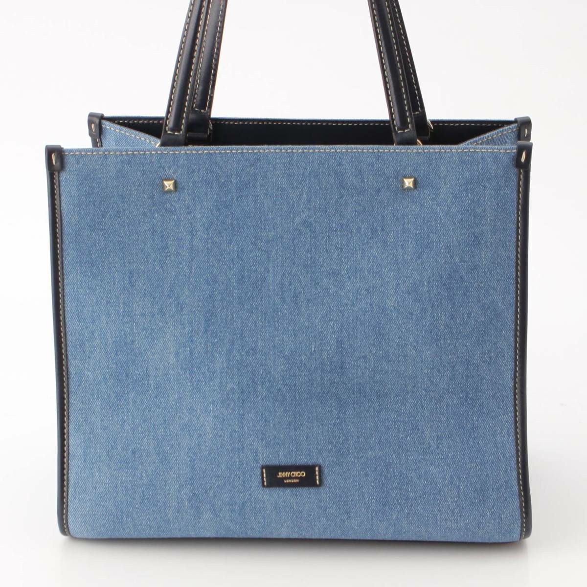 ジミーチュウ Jimmy Choo ヴァレンヌ ロゴ 刺繍 スタッズ トートバッグ 