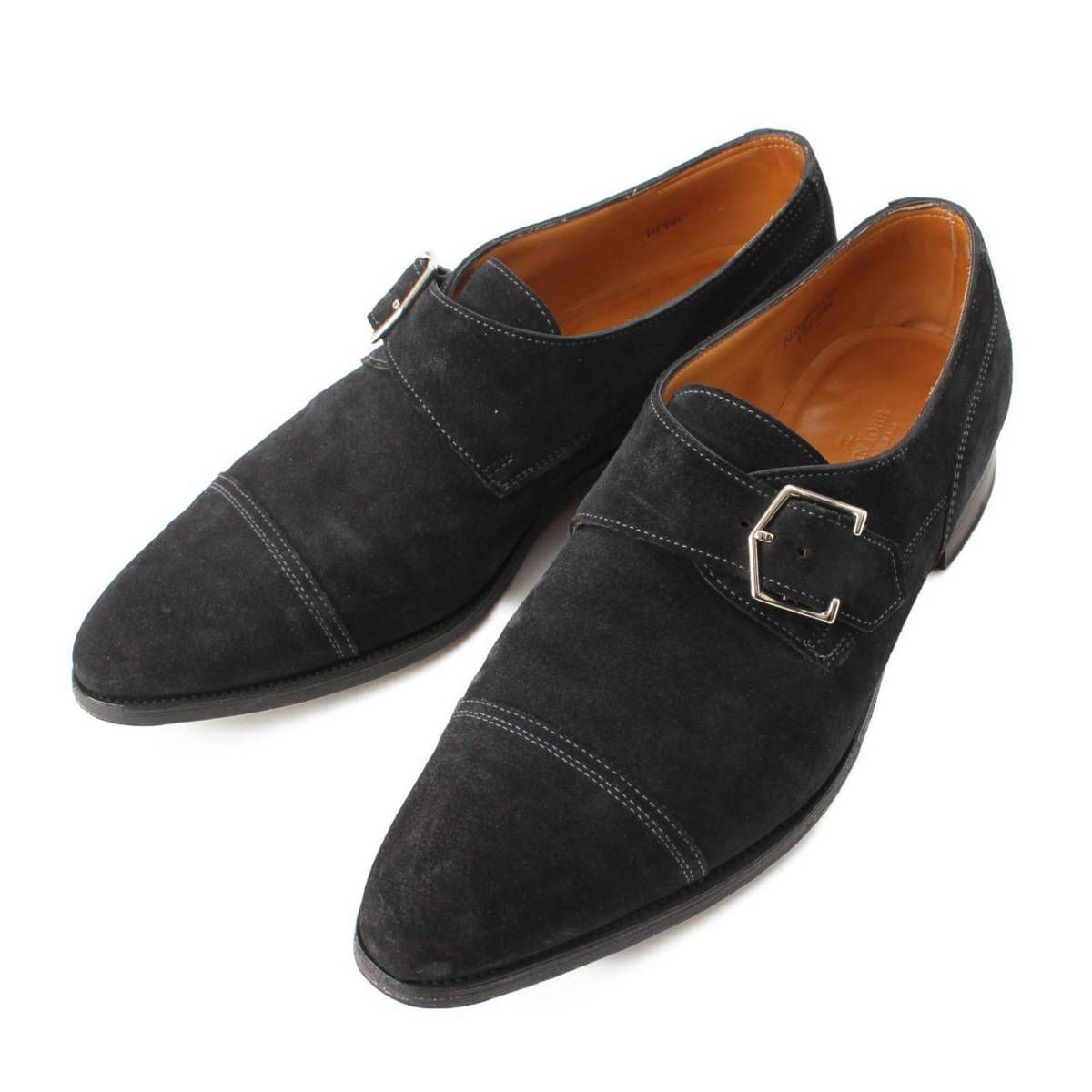 John Lobb ダークブルー スエードローファー （この気持ちよさ、“裸足 
