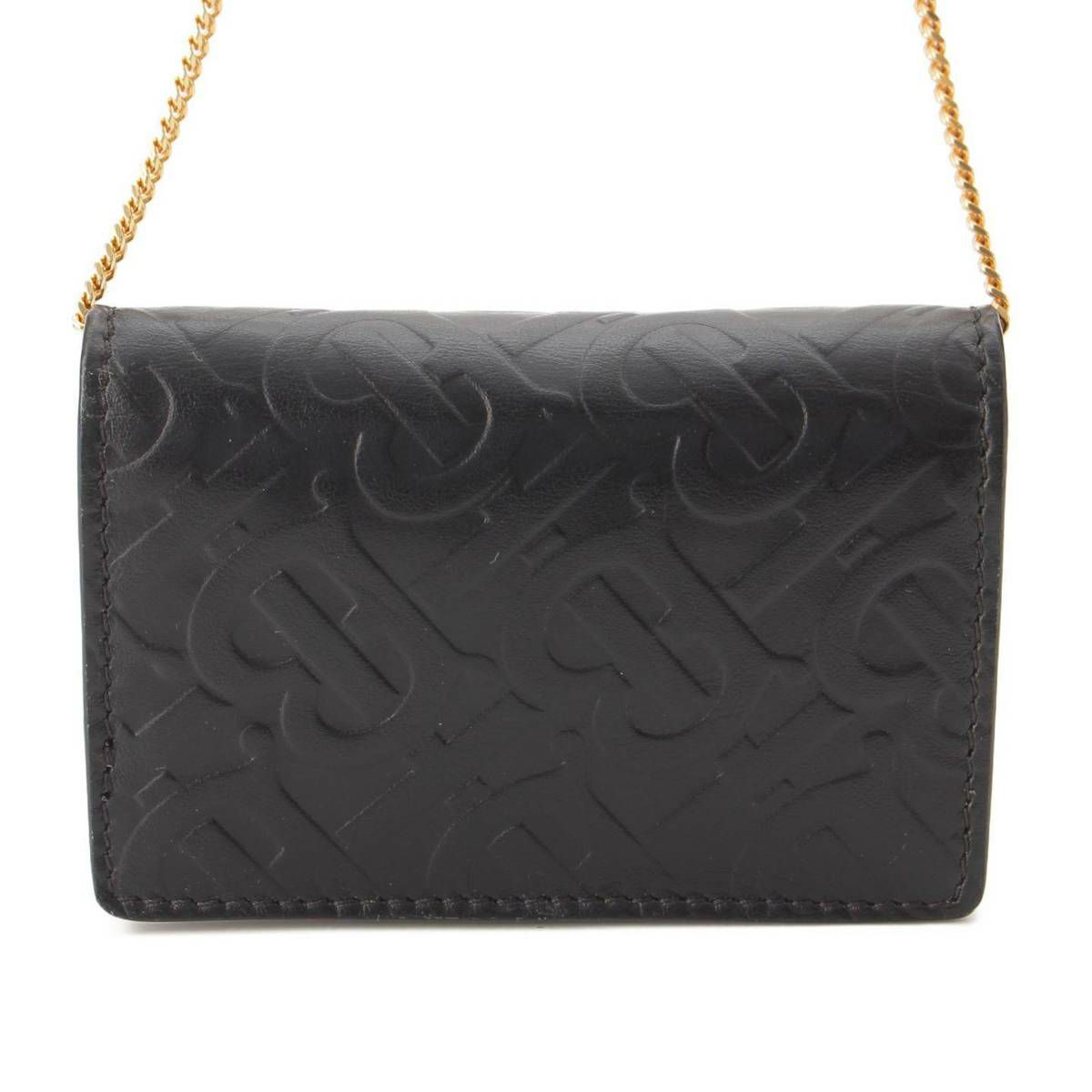 Burberry TB チェーンウォレット（レザー） バーバリー Burberry TBモノグラム レザー チェーンウォレット コイン