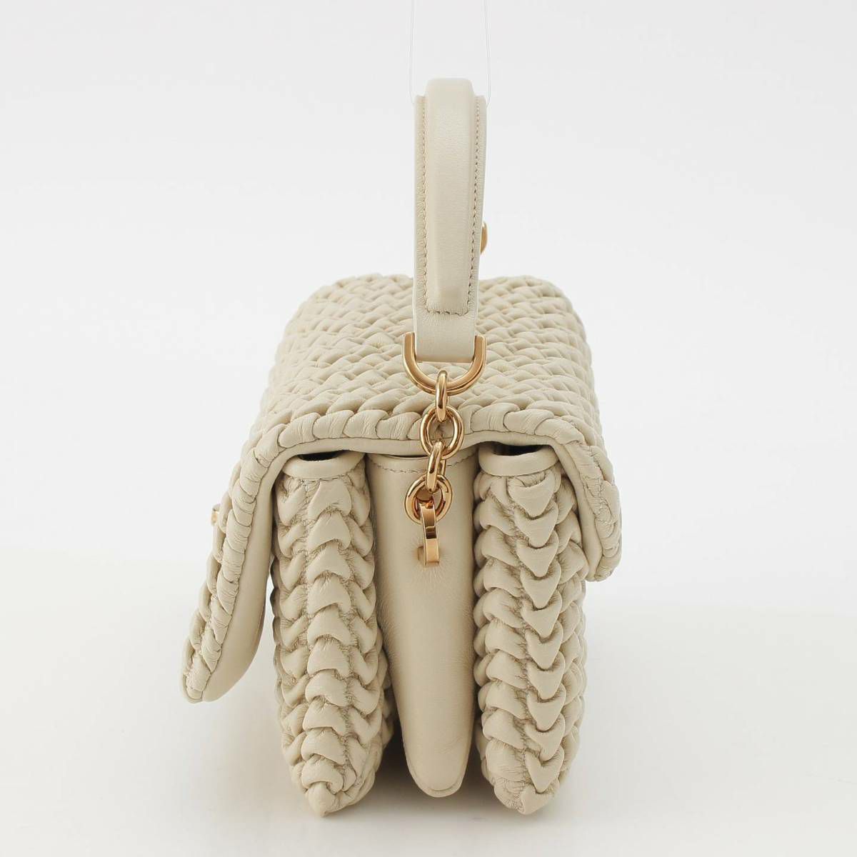 トッズ Tタイムレス レザー フラップ マイクロ 2way ハンドバッグ