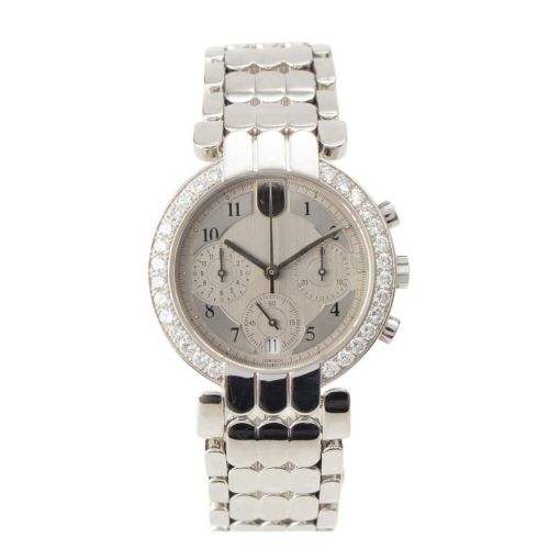ハリーウィンストン HARRY WINSTON プルミエール クロノグラフ 自動巻き プラチナ無垢 Pt950 腕時計 シルバー