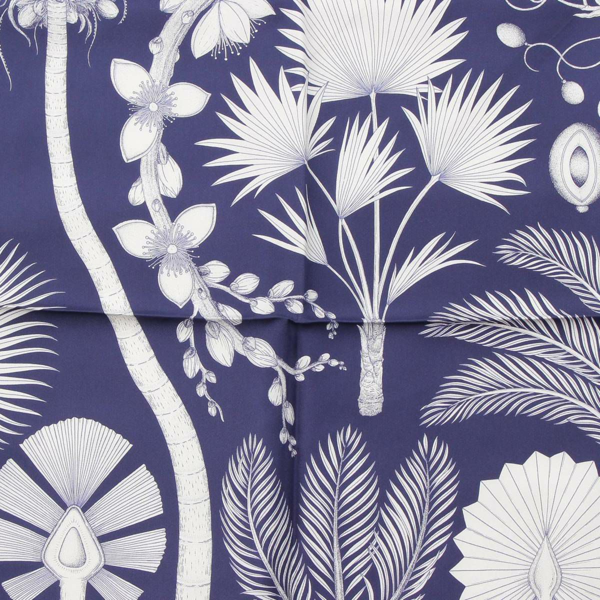 エルメス カレ90 シルクスカーフ INDEX PALMARUM ヤシの目録 植物 ヤシ