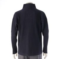 HOMME PLISSE オム プリッセ ショートプリーツジャケット ネイビー 中古・古着通販】HOMME PLISSE ISSEY MIYAKE (オムプリッセ