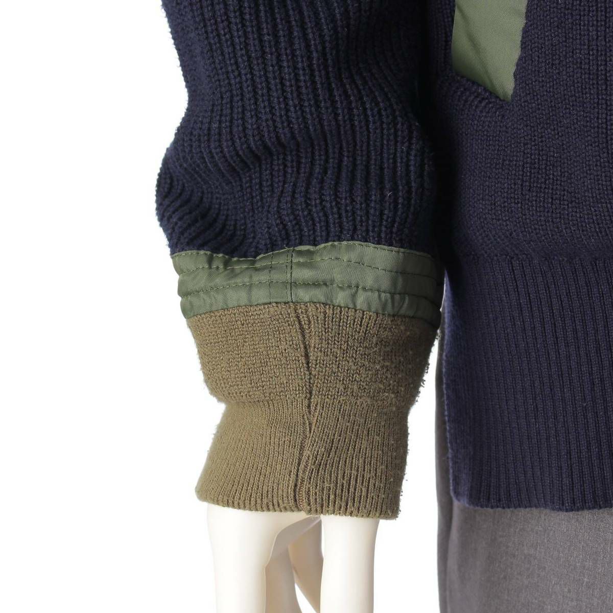 サカイ sacai 20aw メンズ ニット ドッキング ジャケット ブルゾン 20