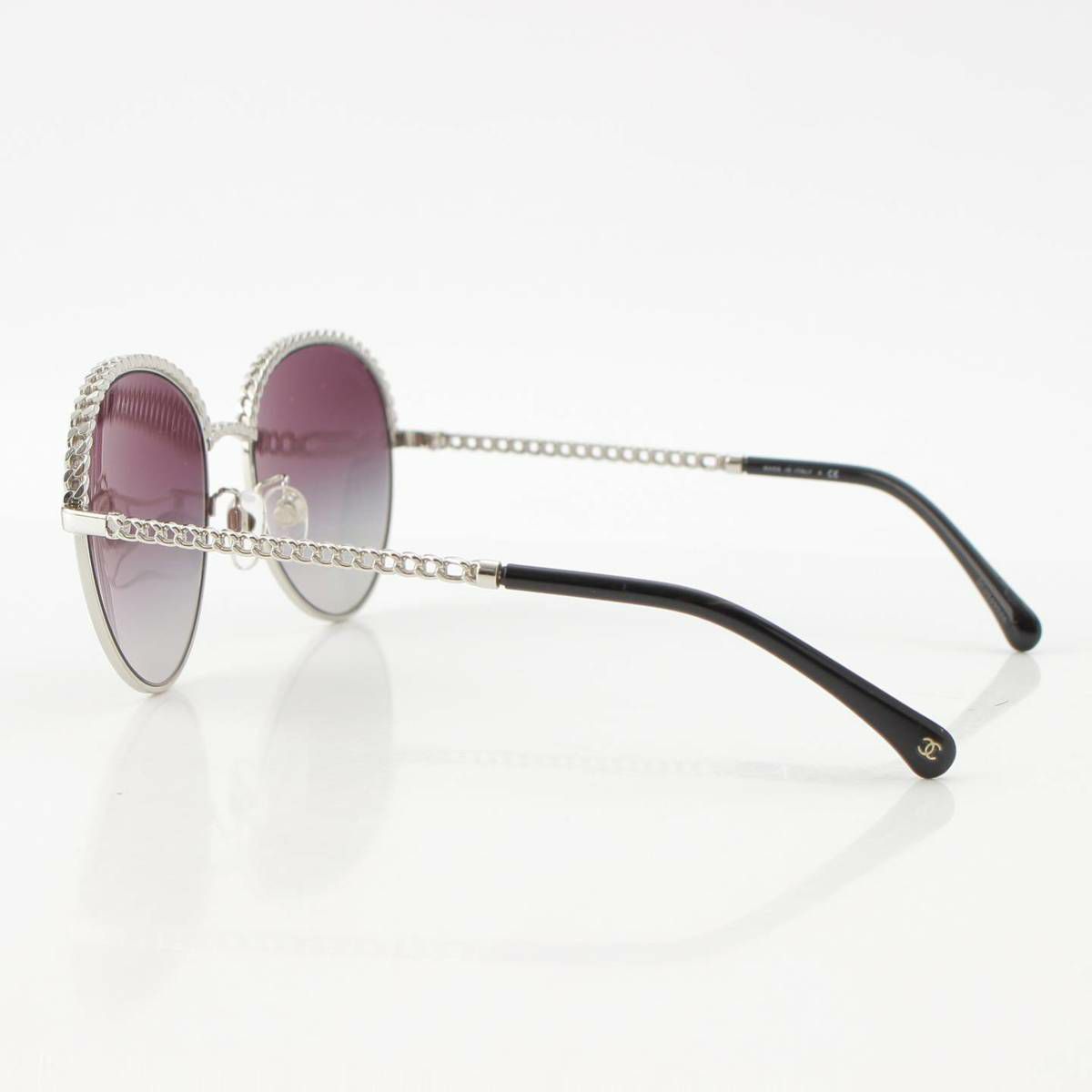 ☆美品☆ CHANELシャネル ココマークチェーンゴールドサングラス 4242 楽天市場】【中古】CHANELココマークチェーンサングラス