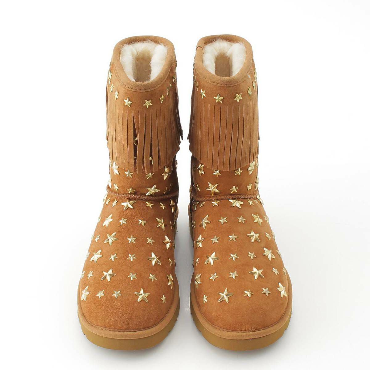 UGG×JIMMY CHOO スタッズ加工 フリンジムートンブーツ SORA UGG | Shoes | Ugg Rare Jimmy Choo Sora Fringe Boots | Poshmark
