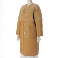 美品　21AW マルニ　MARNI ジレ　アウター　リバーシブル マルニ Marni 20AW リバーシブル ノーカラー ラムレザー