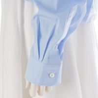 ミュウミュウ Miu Miu 23AW コットンポプリンブラウス シャツ ロゴ刺繍