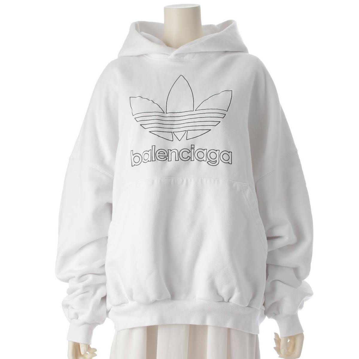 BALENCIAGA(バレンシアガ) サイズ:1 23SS×adidas HOODIE LARGE FIT 