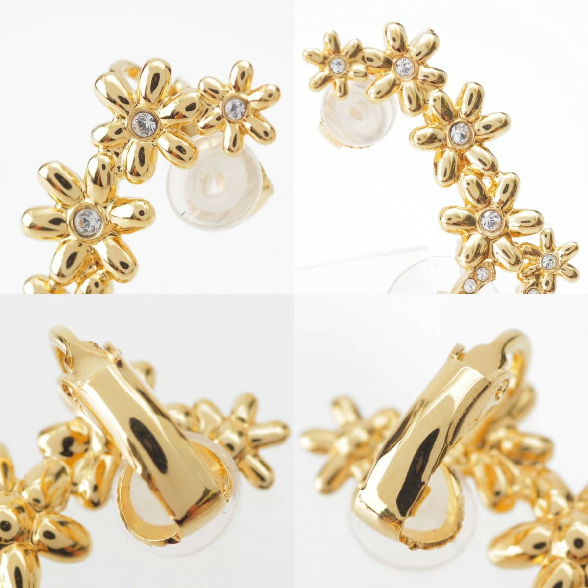 【(^o^) 】シャネル/ゴールドピアス/フラワーモチーフ CHANEL シャネル ピアス アクセサリー ミニCC/フラワー ライン