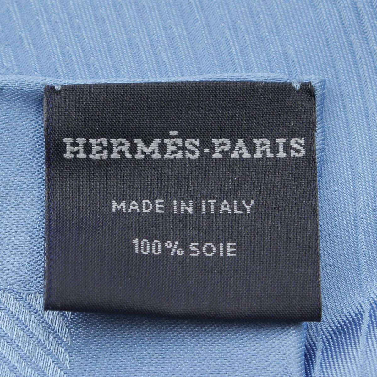 エルメス カレ70 グラントゥラララ メダイヨン シルクスカーフ ブルー