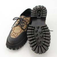 【グッチ】マキシGG レースアップシューズ 厚底 ブラウン×ブラック サイズ9 re-guc-rx-w-00217.jpg