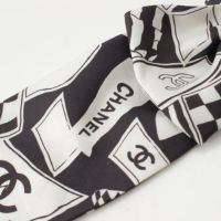 シャネル 23C ココマーク シルク シュシュ リボン ヘアアクセサリー