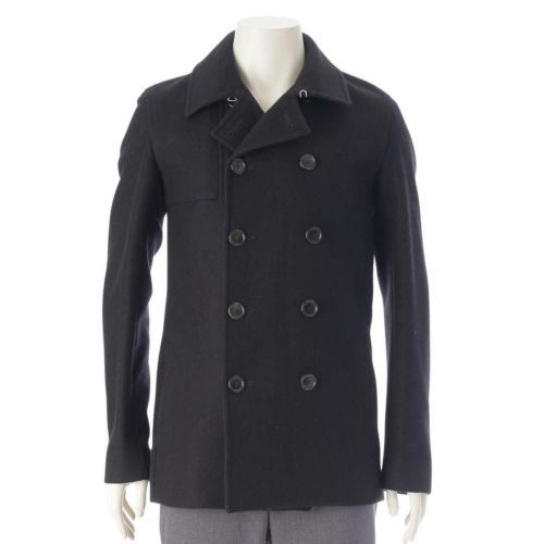 ディオール DIOR メンズ 11AW ウール メルトン Pコート133C407A0315 ブラック 44