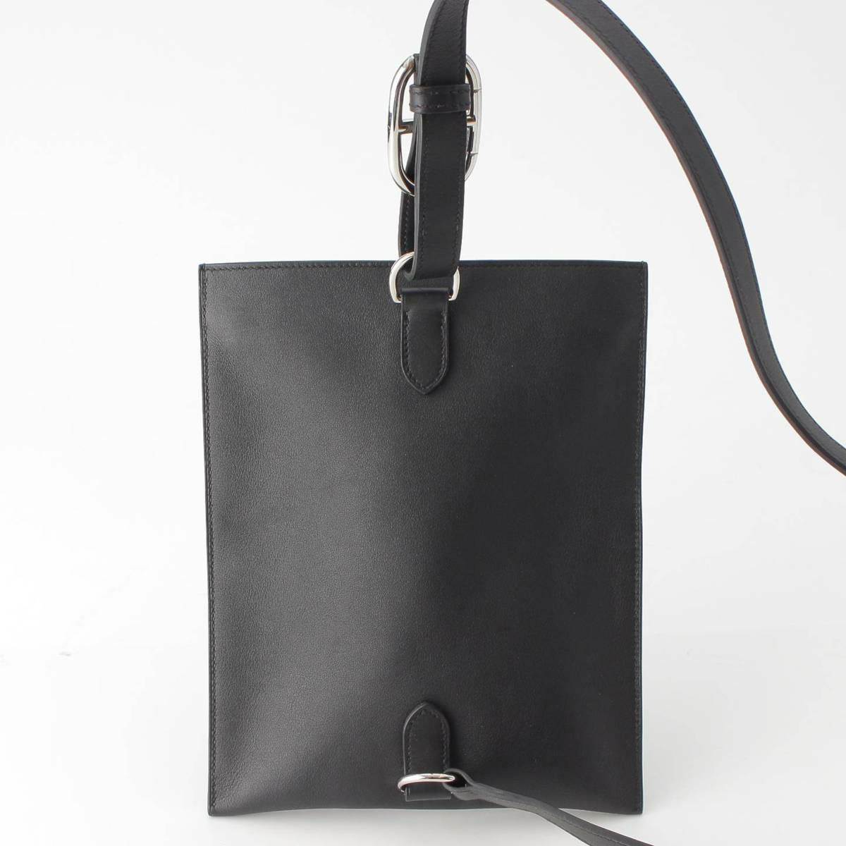 エルメス B刻 ポッシャンプリュス スイフト クロスボディバッグ NOIR ブラック シルバー金具 | retro
