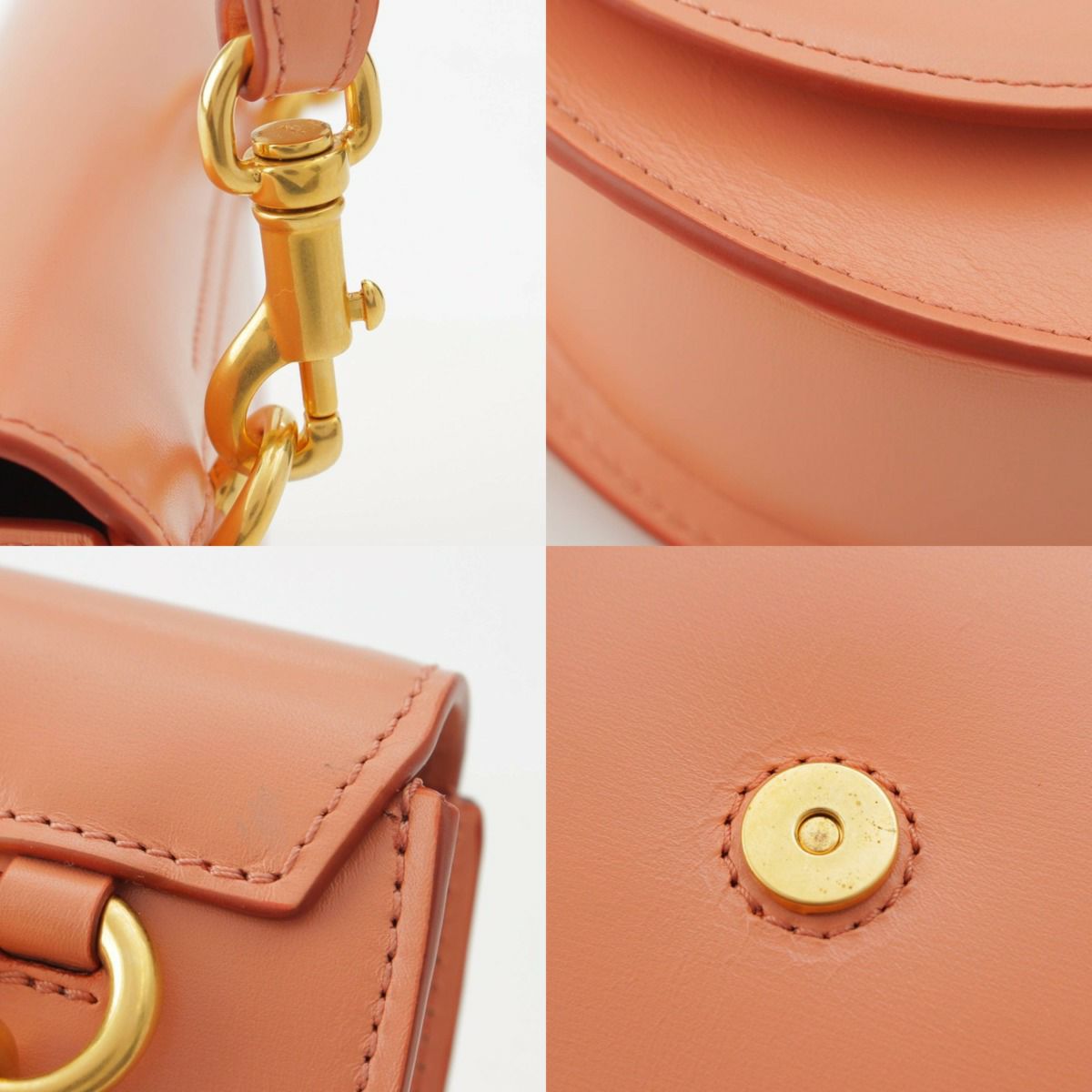 クロエ Chloe ミニ マーシー レザー フラップ ショルダーバッグ ピンク