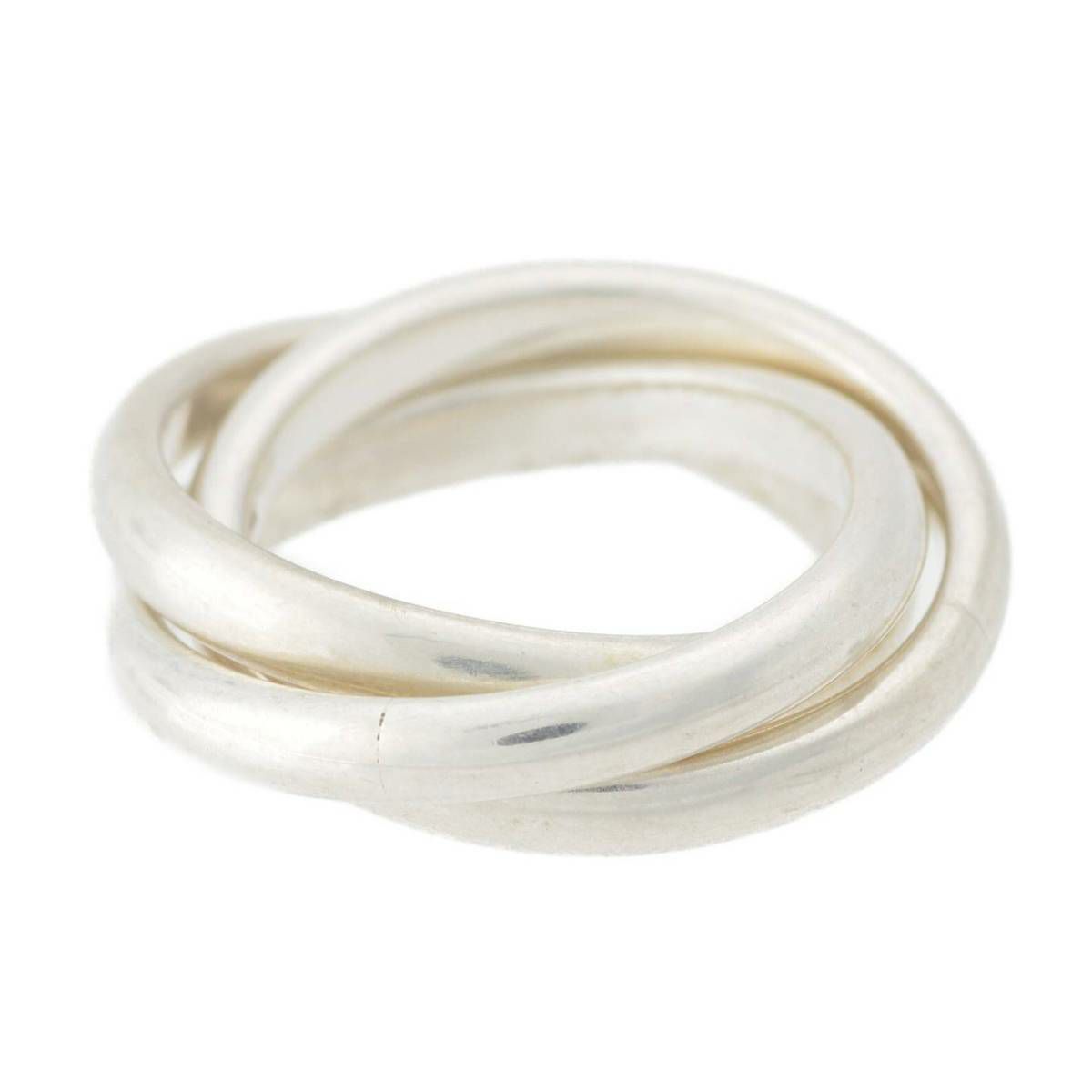 ティファニー Tiffany ヴィンテージ トリニティ 三連 リング 指輪