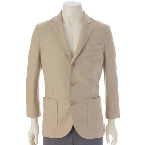 ロロピアーナ Loro Piana メンズ カシミヤ シルク テーラード ジャケット FAI2572 ベージュ 46