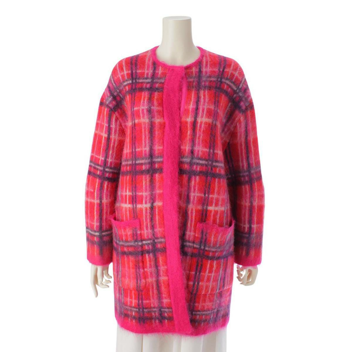 DRAWER ドゥロワー/DRAWER レディースチェック柄ウールコート/38  